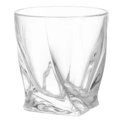 Joyjolt Atlas Crystal Whiskey Glasses - 10.8 Oz - Set Of 2 Double Old Fashioned