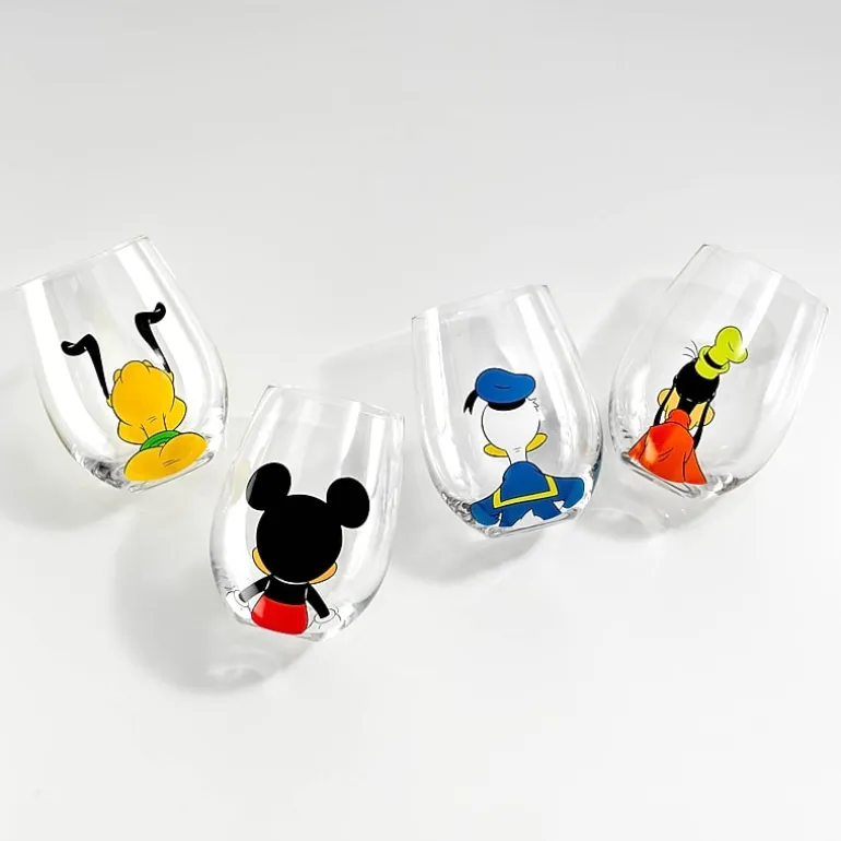 Joyjolt Disney Squad 4-pc. Wine Glass