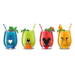 Joyjolt Disney Squad 4-pc. Wine Glass
