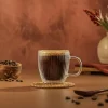 Joyjolt Fluted Savor Double Wall 5.4oz Set Espresso Cup