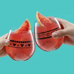 Joyjolt Geo Picnic 4-pc. Drinkware Set