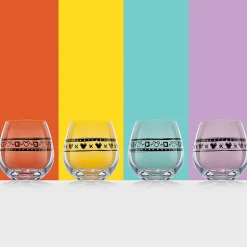 Joyjolt Geo Picnic 4-pc. Drinkware Set