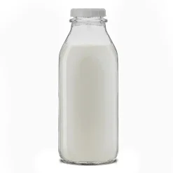 Joyjolt Glass Milk Bottles With Silicone Pour Lid Beverage Dispenser