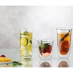 Joyjolt Javaah Double Wall Insulated Glasses - 2 Oz - Set Of 4 Espresso Cup