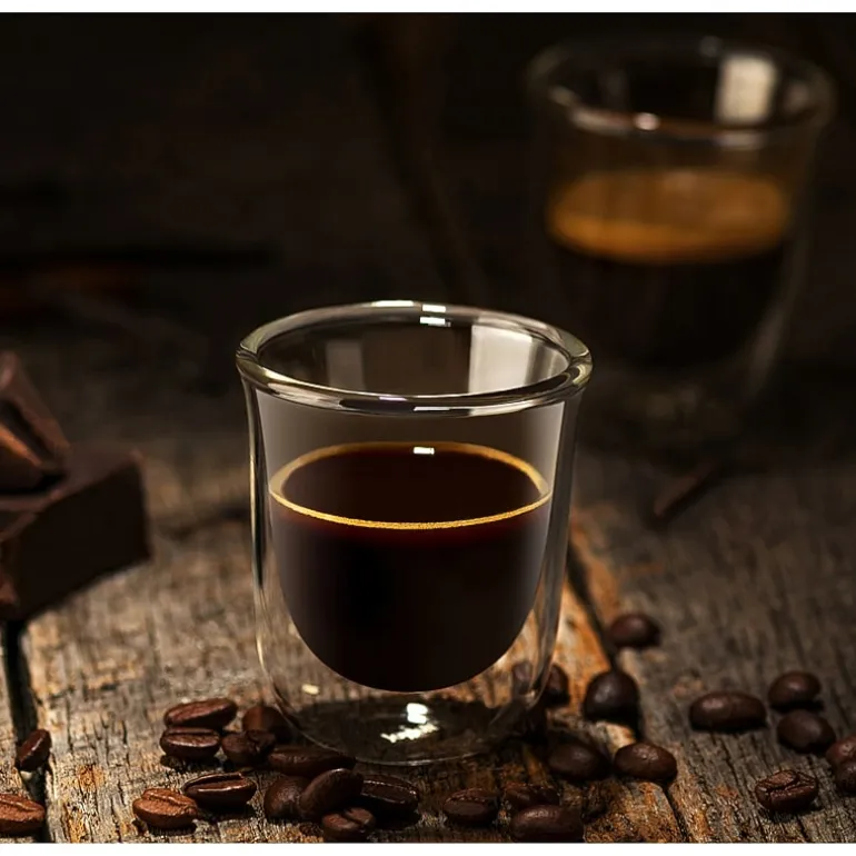 Joyjolt Javaah Double Wall Insulated Glasses - 2 Oz - Set Of 4 Espresso Cup