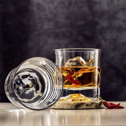 Joyjolt Radiant Tumblers - 10 Oz - Set Of 4 Double Old Fashioned
