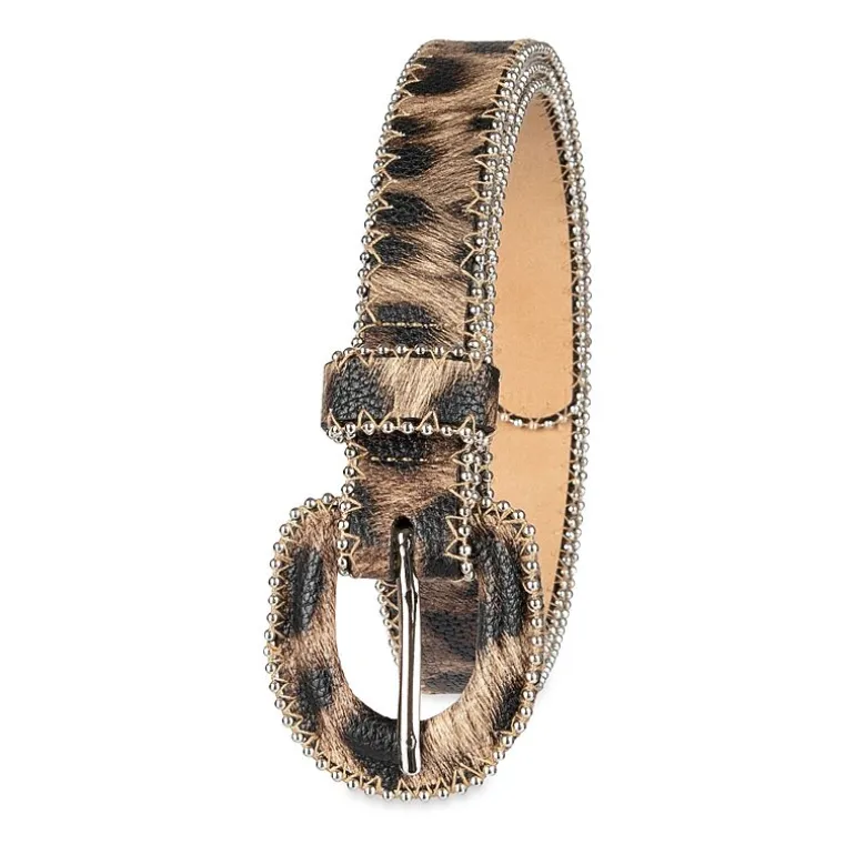 JS Jessica Simpson 1" Ball Chain Covered Womens Belt
