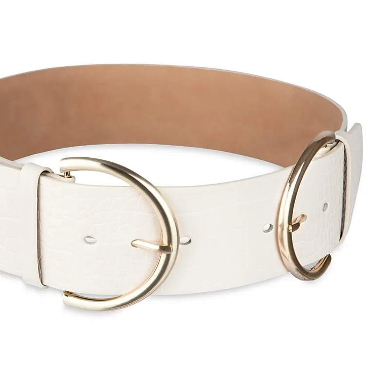 JS Jessica Simpson 2.5" Double Bucke Womens Belt