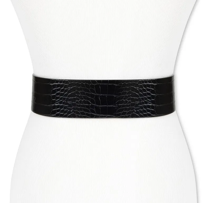 JS Jessica Simpson 2.5" Double Bucke Womens Belt