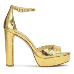 JS Jessica Simpson Izzella Womens Round Open Toe Block Heel Pumps