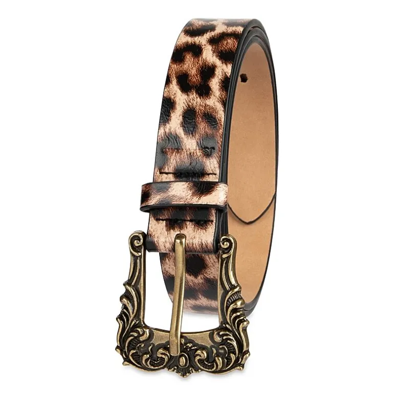 JS Jessica Simpson Ornate Buckle Womens Belt