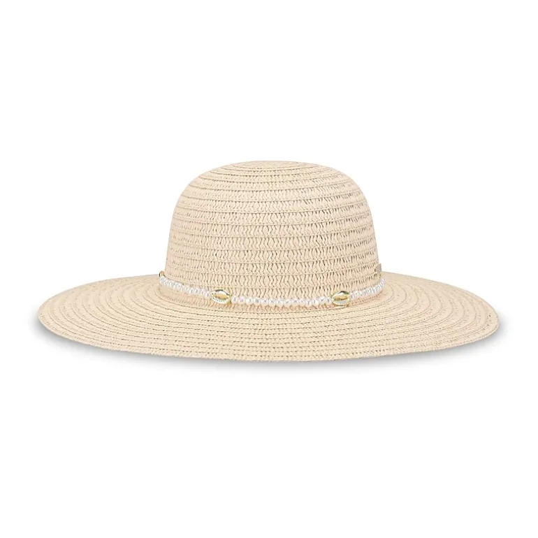 JS Jessica Simpson Pearl Band Womens Floppy Hat