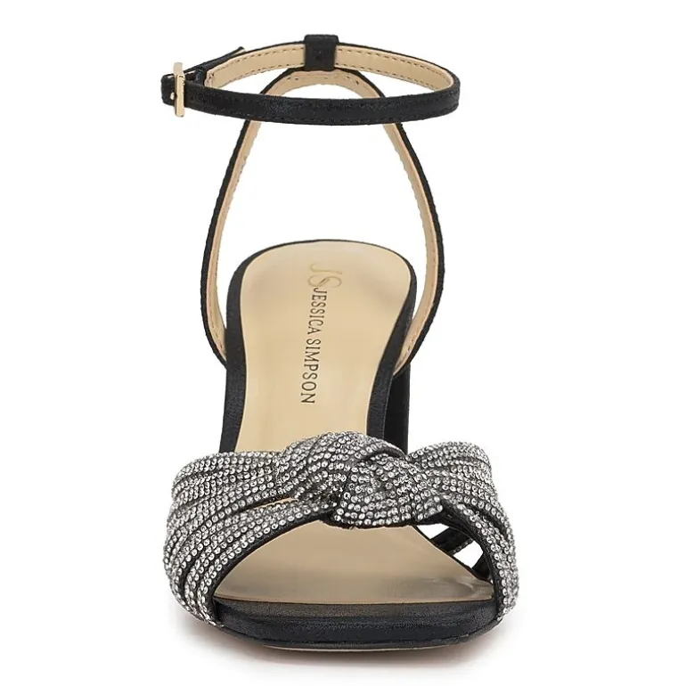 JS Jessica Simpson Sennsol Womens Round Open Toe Block Heel Pumps