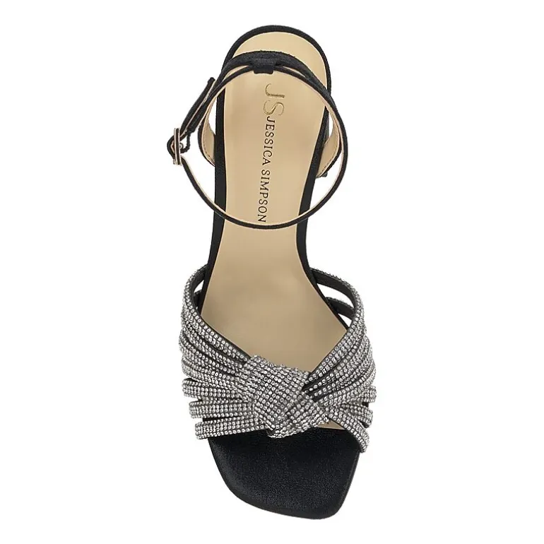 JS Jessica Simpson Sennsol Womens Round Open Toe Block Heel Pumps