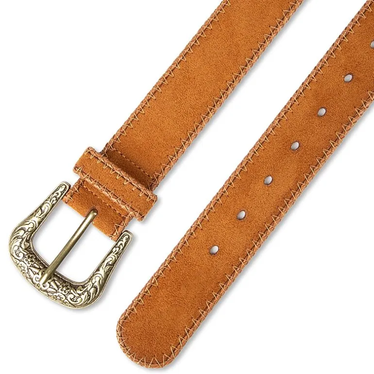 JS Jessica Simpson 1.5" Stitched Western Womens Belt