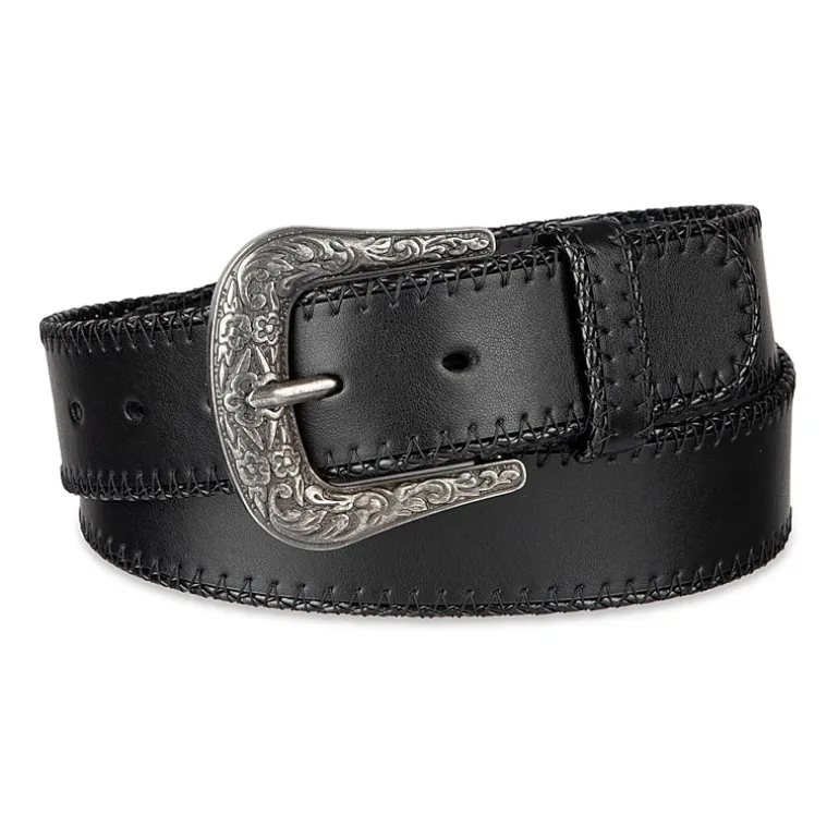JS Jessica Simpson 1.5" Stitched Western Womens Belt
