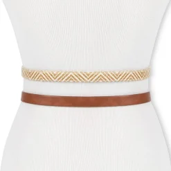 JS Jessica Simpson Web Center 2-pc. Womens Belt