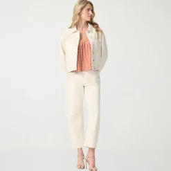 JS Jessica Simpson Womens Denim Embroidered Lightweight Jacket