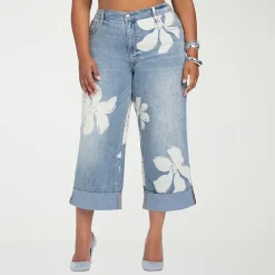 JS Jessica Simpson Womens Plus High Rise Boyfriend Jean