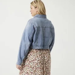JS Jessica Simpson Womens Plus Denim Midweight Jacket