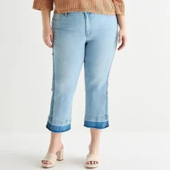JS Jessica Simpson Womens - Plus High Rise Flare Leg Jean