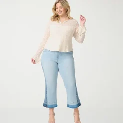 JS Jessica Simpson Womens - Plus High Rise Flare Leg Jean