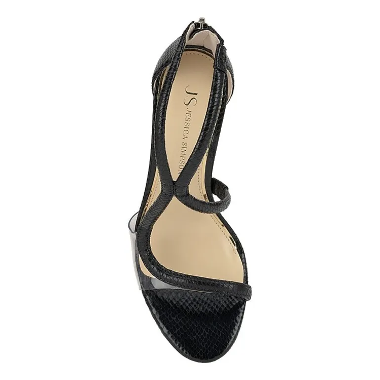 JS Jessica Simpson Womens Round Open Toe Stiletto Heel Pumps