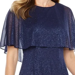 J Taylor Short Sleeve Fit + Flare Dress