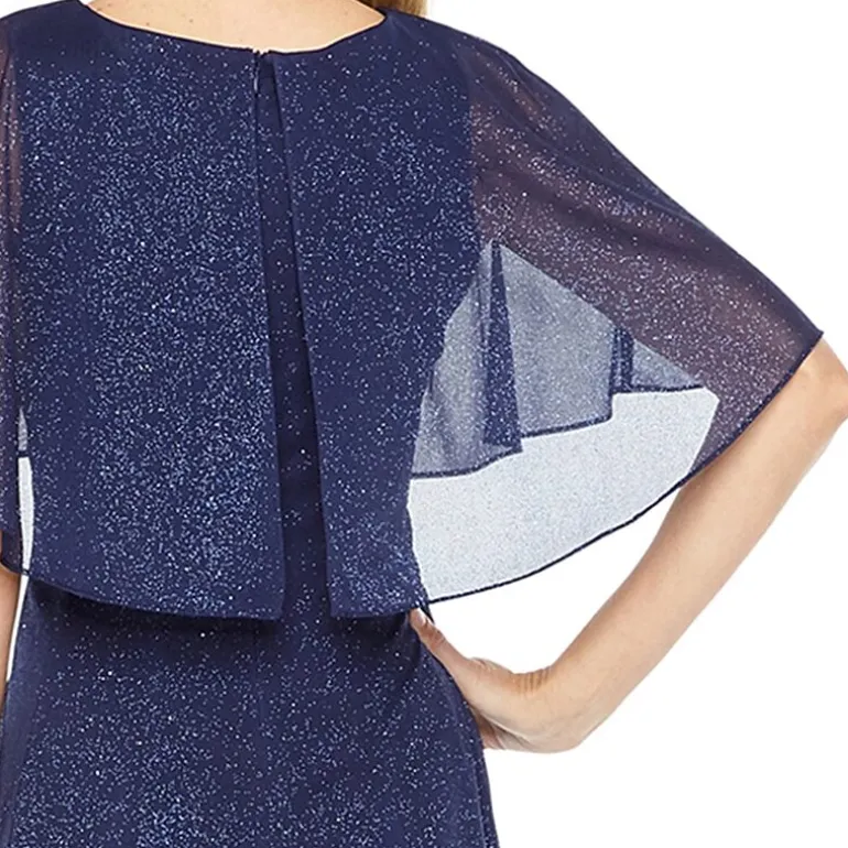 J Taylor Short Sleeve Fit + Flare Dress