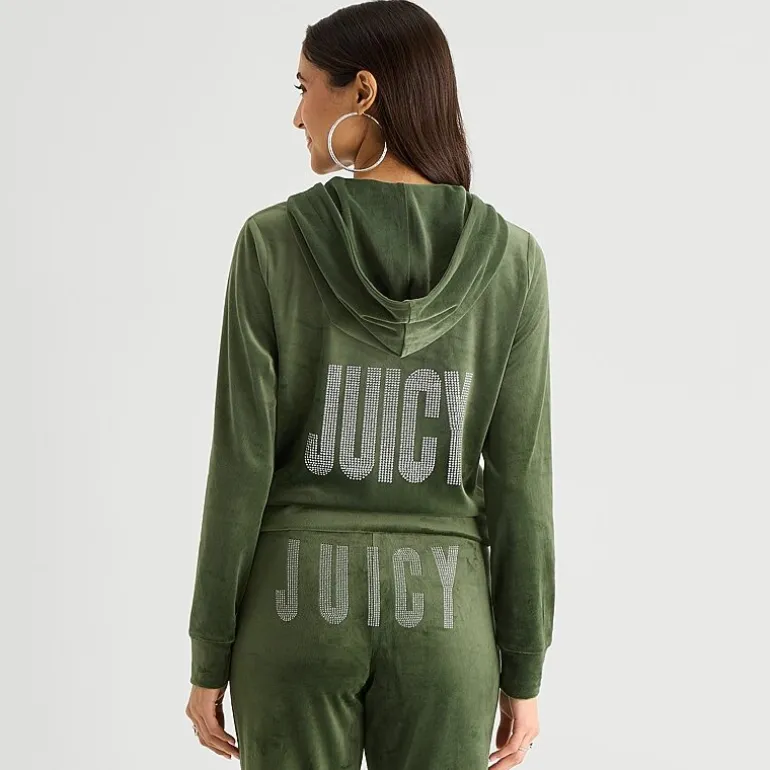 Juicy By Juicy Couture Womens Juniors Lightweight Track Jacket