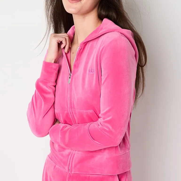 Juicy By Juicy Couture Womens Juniors Midweight Track Jacket