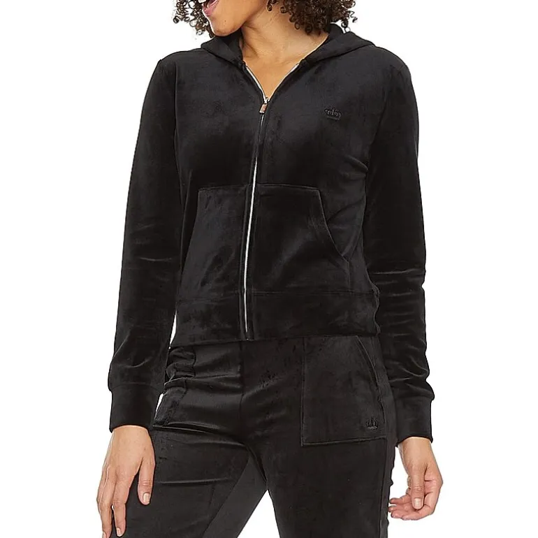 Juicy By Juicy Couture Womens Juniors Midweight Track Jacket