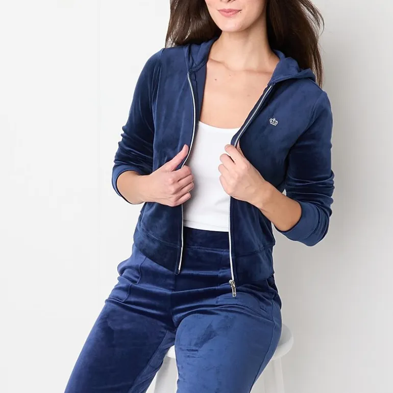 Juicy By Juicy Couture Womens Juniors Midweight Track Jacket