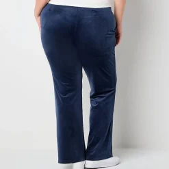 Juicy By Juicy Couture Womens Juniors Plus Straight Mid Rise Track Pant