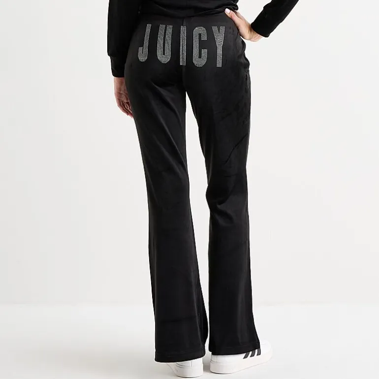 Juicy By Juicy Couture Womens Juniors Flare Mid Rise Track Pant
