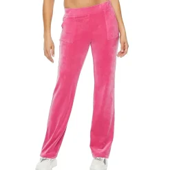 Juicy By Juicy Couture Womens Juniors Straight Mid Rise Track Pant