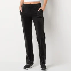 Juicy By Juicy Couture Womens Juniors Straight Mid Rise Track Pant