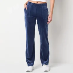 Juicy By Juicy Couture Womens Juniors Straight Mid Rise Track Pant