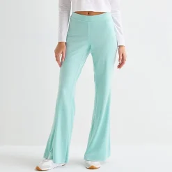 Juicy By Juicy Couture Womens Juniors Flare Mid Rise Track Pant