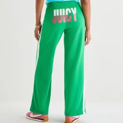 Juicy By Juicy Couture Womens Juniors Wide Leg Mid Rise Track Pant