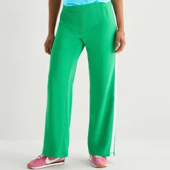 Juicy By Juicy Couture Womens Juniors Wide Leg Mid Rise Track Pant