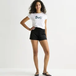Juicy By Juicy Couture Womens Mid Rise Juniors Velour Pull-On Short