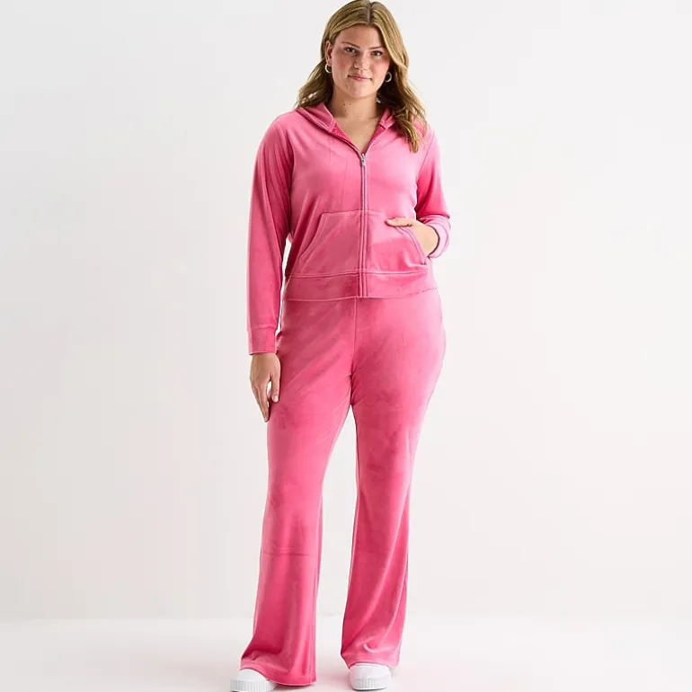 Juicy By Juicy Couture Womens Juniors Plus Lightweight Track Jacket
