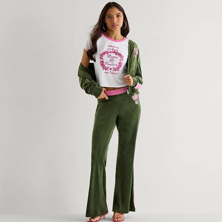 Juicy By Juicy Couture Womens Juniors Crew Neck Short Sleeve Regular Fit Graphic T-Shirt
