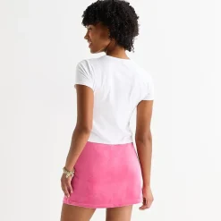 Juicy By Juicy Couture Womens Juniors Crew Neck Short Sleeve Regular Fit Graphic T-Shirt