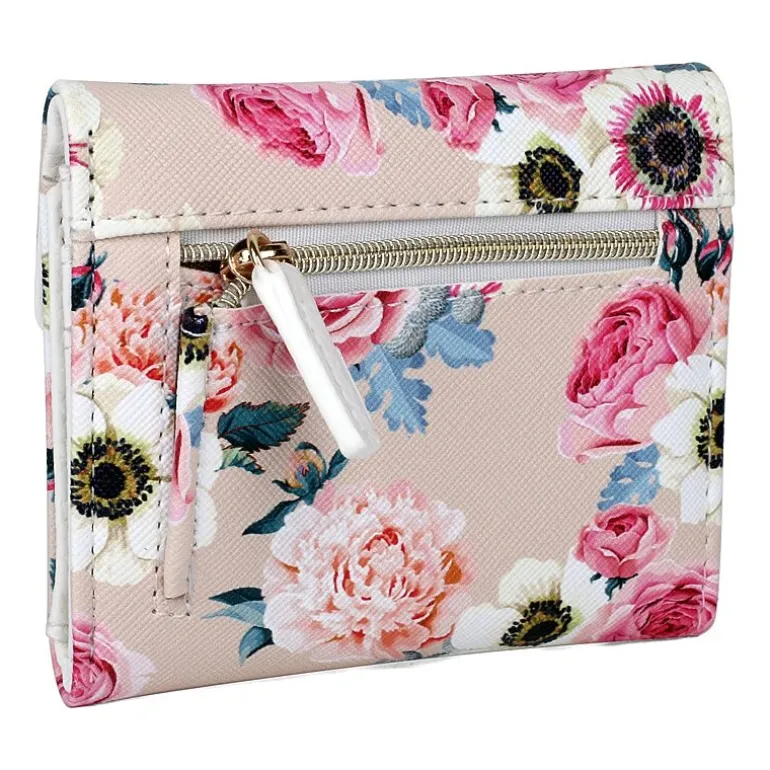 Julia Buxton Mini Womens Rfid Blocking Trifold Wallet