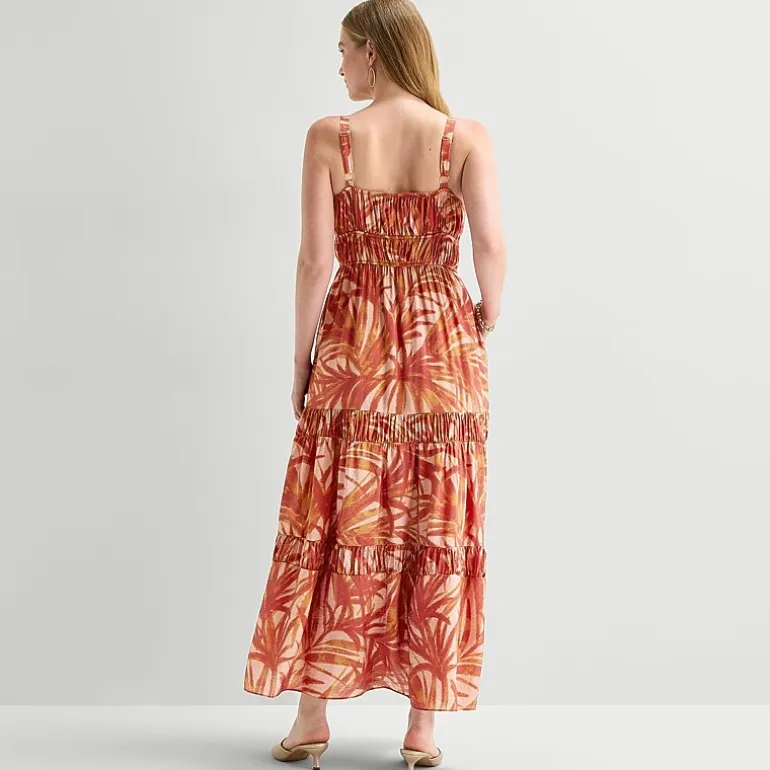 JULIAN TAYLOR Womens Sweetheart Neck Sleeveless Maxi Dress