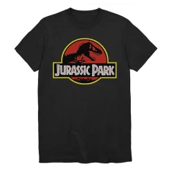 Jurassic Park Mens Crew Neck Short Sleeve Regular Fit Jurassic World Graphic T-Shirt