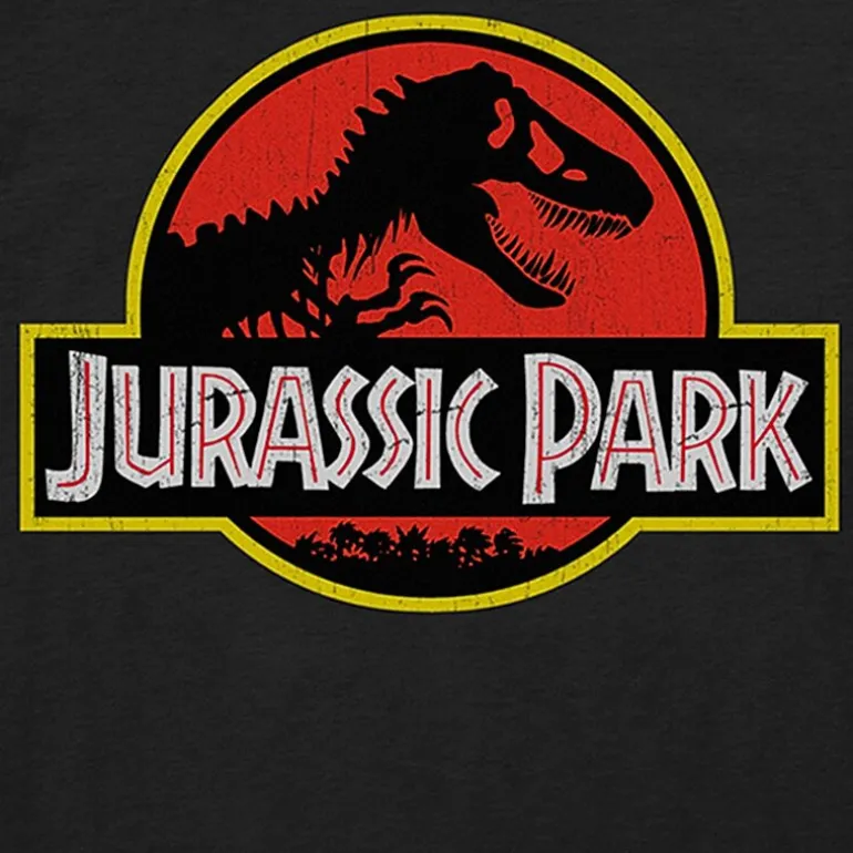 Jurassic Park Mens Crew Neck Short Sleeve Regular Fit Jurassic World Graphic T-Shirt