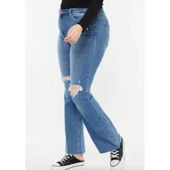 KanCan Women's Plus Size Essentials High Rise Bootcut Jeans Sunflower